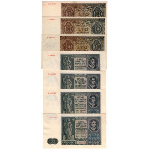 Zestaw 7 sztuk banknotów 1941