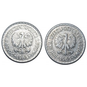 PRL - 2 sztuki - 1 złoty 1965