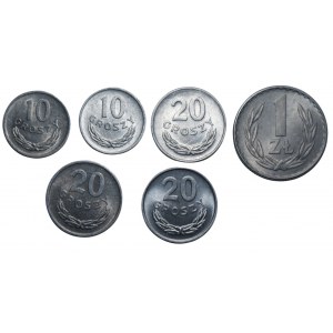 PRL - 10,20 groszy oraz 1 złoty 1949-1967