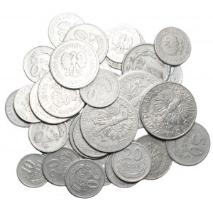 PRL - zestaw 37 sztuk monet aluminowych - 1957-1971