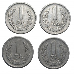 PRL - 4 x 1 złoty 1968