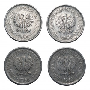 PRL - 4 x 1 złoty 1968