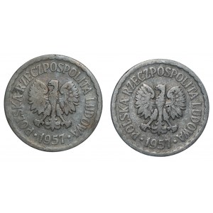 PRL - 2 x 1 złoty 1957
