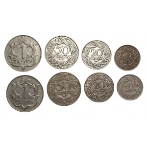 II RP - 10,20,50 groszy 1923 oraz 1 złoty 1929