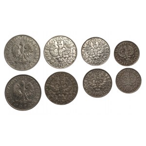 II RP - 10,20,50 groszy 1923 oraz 1 złoty 1929