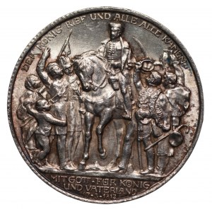 NIEMCY - Wilhelm II - 2 marki 1913 - 100-lecie Bitwy Narodów (Bitwy pod Lipskiem)