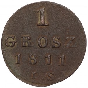 Księstwo Warszawskie - 1 grosz 1811 I.S. - Warszawa
