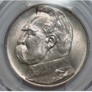 II RP - 10 złotych 1935 - Józef Piłsudski - PCGS UNC Detail