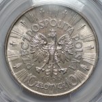 II RP - 10 złotych 1935 - Józef Piłsudski - PCGS UNC Detail