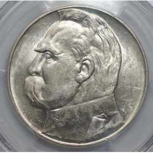 II RP - 10 złotych 1936 - Józef Piłsudski - PCGS AU58