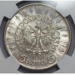 II RP - 5 złotych 1936 - Józef Piłsudski - NGC AU 58