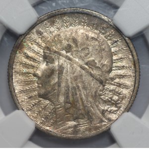II RP - 2 złote 1932 - Głowa kobiety - NGC AU 58