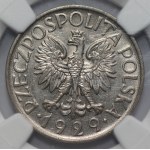 II RP - 1 złoty 1929 - NGC AU58