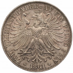 NIEMCY - Frankfurt - dwutalar 1861
