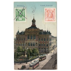 WARSZAWA - Pomnik Kopernika kartka pocztowa