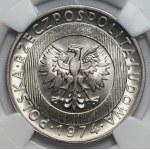 PRL - 20 złotych 1974 - Wieżowiec i kłosy - NGC MS 67