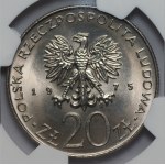 PRL - 20 złotych 1975 - Międzynarodowy Rok Kobiet - NGC MS 65