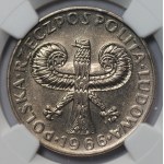 PRL - 10 złotych 1966 - Mała Kolumna - NGC UNC DETAILS