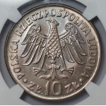 PRL - 10 złotych 1964 - Warszawa - Kazimierz Wielki - NGC MS 65