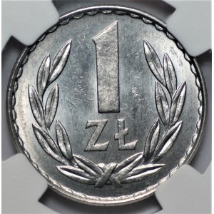 PRL - 1 złoty 1977 - NGC MS 65