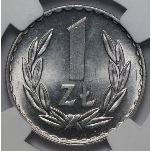 PRL - 1 złoty 1975 - NGC MS 66