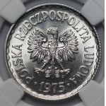 PRL - 1 złoty 1975 - NGC MS 66