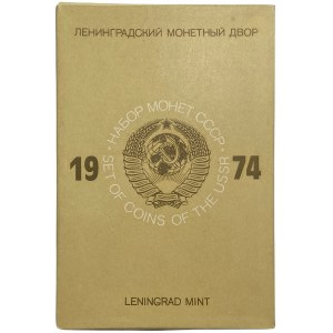 ZSRR - zestaw monet obiegowych w blistrze - 1974