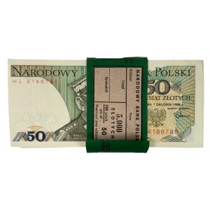 Paczka Bankowa 100 x 50 złotych 1988r