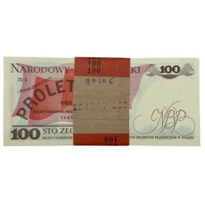 Paczka Bankowa 100 x 100 zł 1986 seria TT