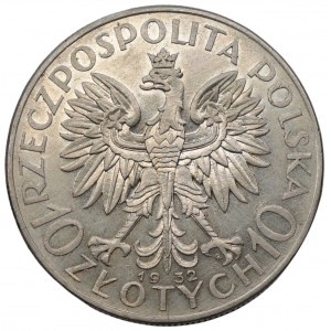 II RP - 10 złotych 1932 ze znakiem mennicy