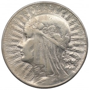 II RP - 5 złotych 1932 Głowa Kobiety ze znakiem mennicy