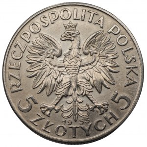 II RP - 5 złotych 1933 Głowa Kobiety