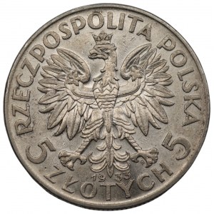 II RP - 5 złotych 1933 Głowa Kobiety