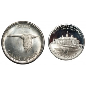 USA/KANADA - 1/2 dolara 1982, 1 dolar 1967