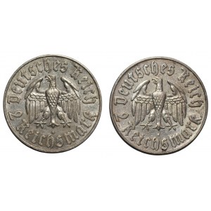 NIEMCY - 2 x 2 marki 1933 (A) - Martin Luther