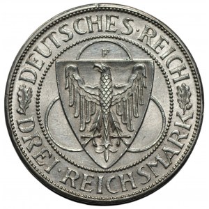 NIEMCY - Republika Weimarska - 3 marki 1930 (F) Stuttgart