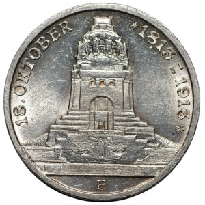 NIEMCY - Saksonia - 3 marki 1913 - (E) Muldenhütten