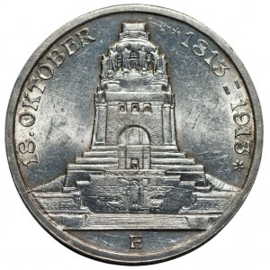 NIEMCY - Saksonia - 3 marki 1913 - (E) Muldenhütten