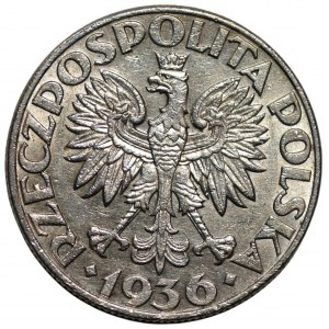 II RP - 5 złotych 1936 Żaglowiec