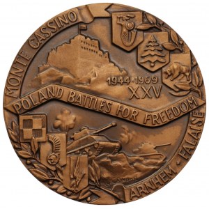 CHICAGO - medal 25 lat Polski Walczącej 1944-1965 Powstanie Warszawskie