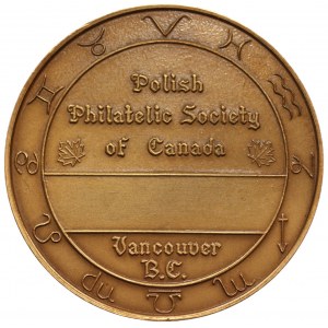 Medal Międzynarodowe Targi Numizmatyczne i Filatelistyczne w Vancouver - Kopernik