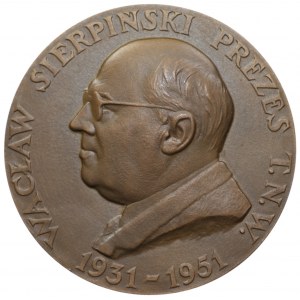 Medal Wacław Sierpiński Prezes T.N.W. 1931-1951 - 1952 rok