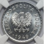 PRL - 1 złoty 1949 - NGC MS 65