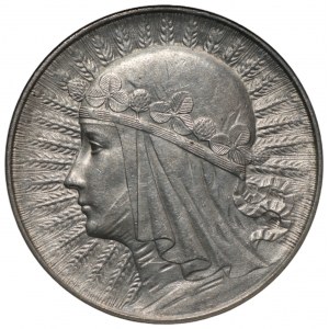 II RP - 5 złotych 1933 - Głowa kobiety - GCN AU 58