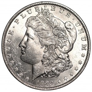 USA - 1 dolar 1884 (O) - Nowy Orlean - Morgan Dollar