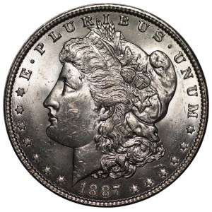 USA - 1 dolar 1887 - Filadelfia - Morgan Dollar