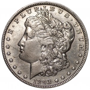 USA - 1 dolar 1893 (O) Nowy Orlean - Morgan Dollar - RZADKA