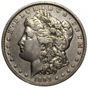 USA - 1 dolar 1893 - Filadelfia - Morgan Dollar