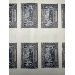 ARKUSZ - 18 banknotów 20 złotych 1940 - bez serii i numeracji