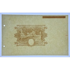 10 złoty 1928 - Próba kolorystyczna - rysunek główny (bez orła i klauzuli- jeszcze nie zatwierdzona)
